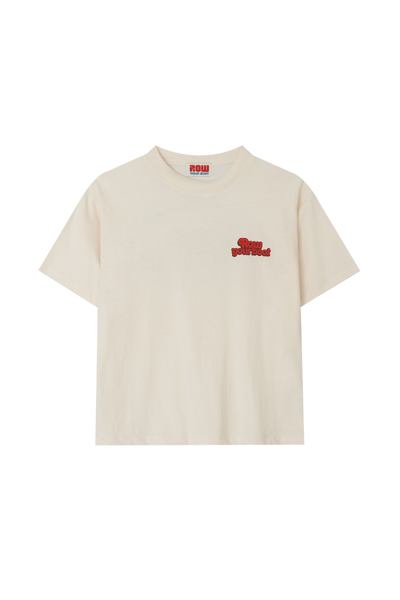 ROW LETTER T-SHIRT(IVORY)